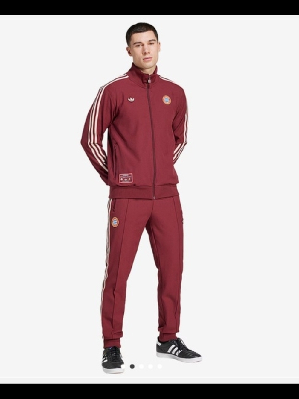 Adidas Originals FC Bayern Munchen E.V Official 2pc Tracksuit Shadow Red-Cream
